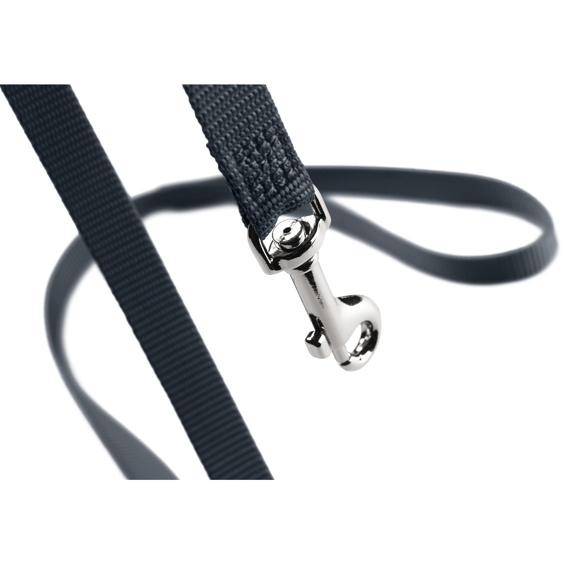 Black leather outlet leash